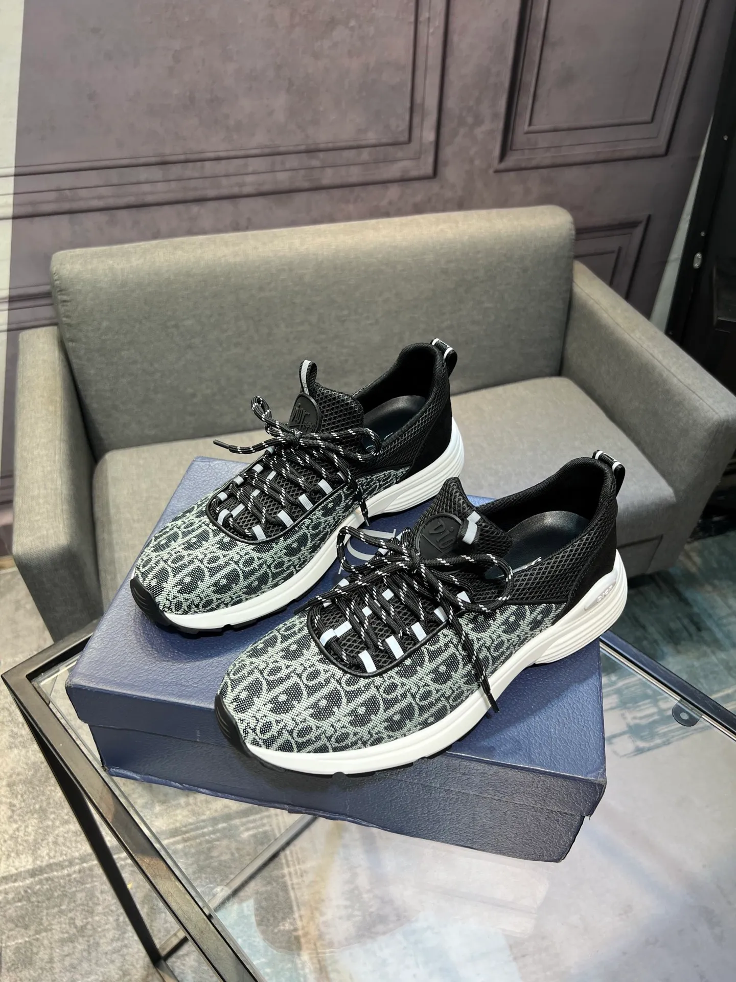 Men's shoes 💰400 [Dior] popular men's shoes, imported mesh splicing material, really inside. Original sole provided by the original factory, 38-45 (45 customized, non-refundable)